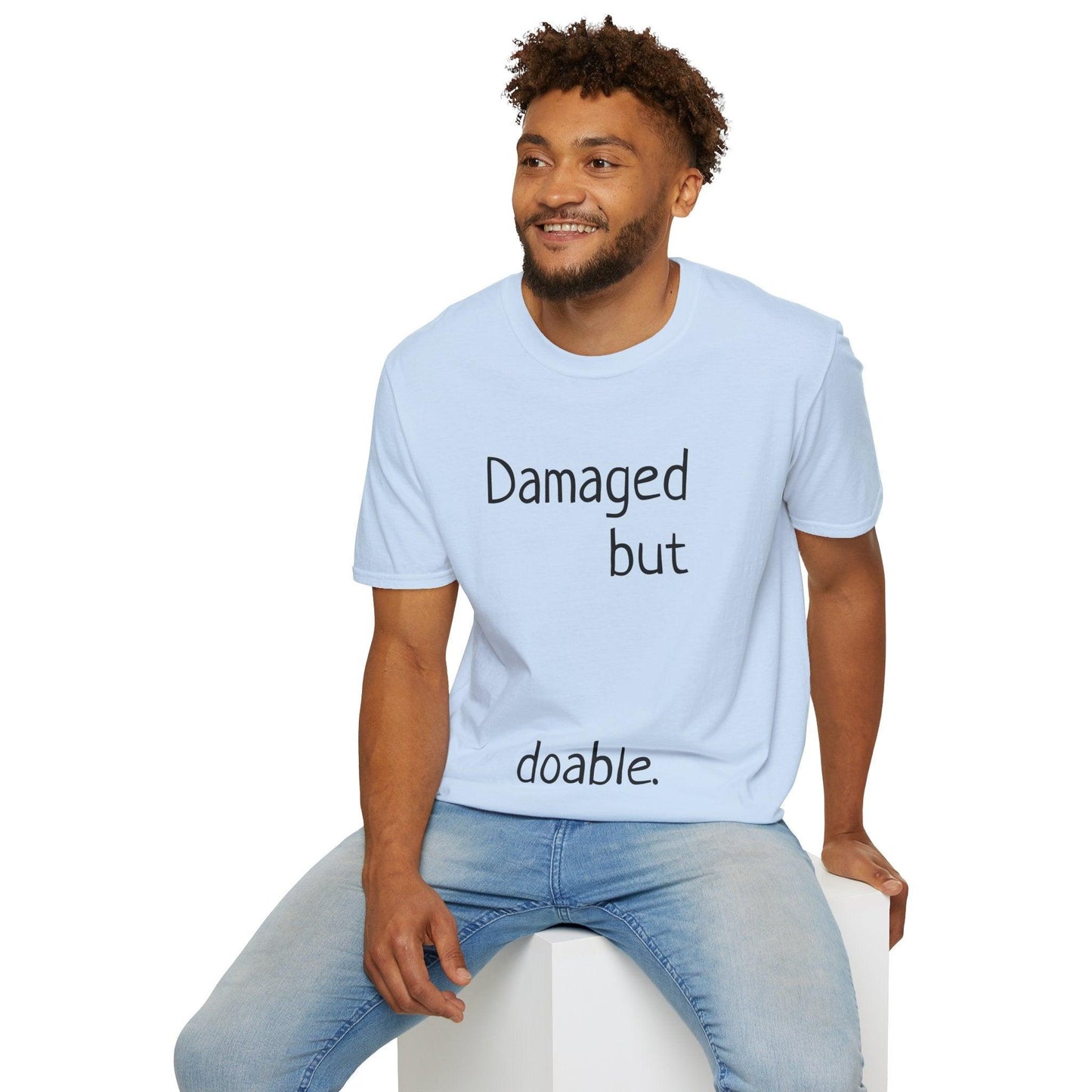 Damaged but doable. Unisex Softstyle T-Shirt - Lizard Vigilante