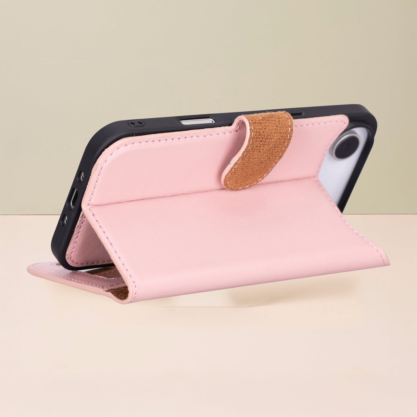 Premium Leather iPhone Air Wallet Case – Pink - Austin