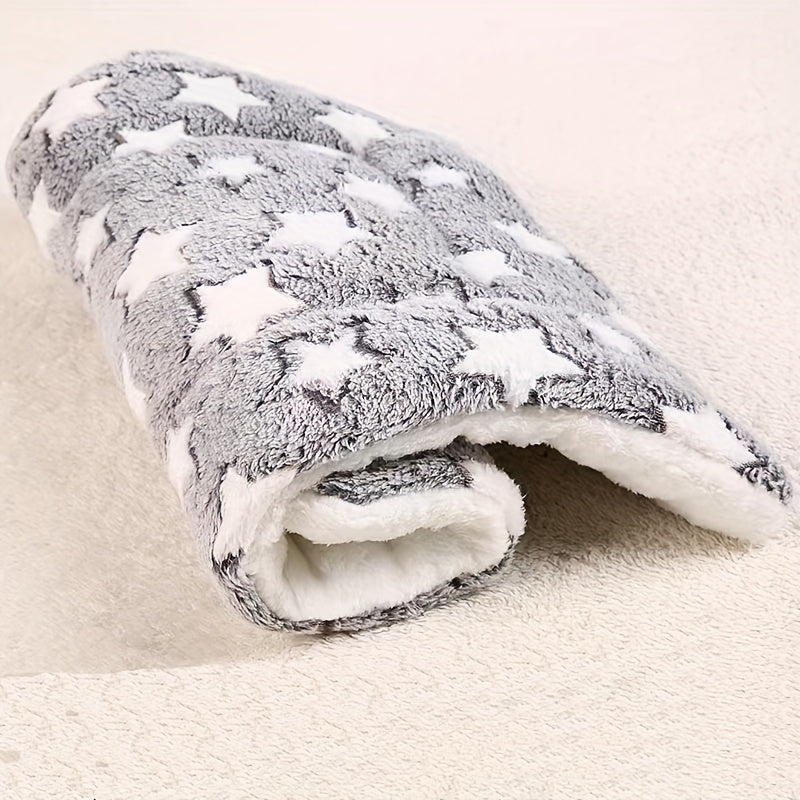 Warm Thickened Flannel Winter Blanket - Multicolor Pet Dog Sleeping Mat - Kennel Mat
