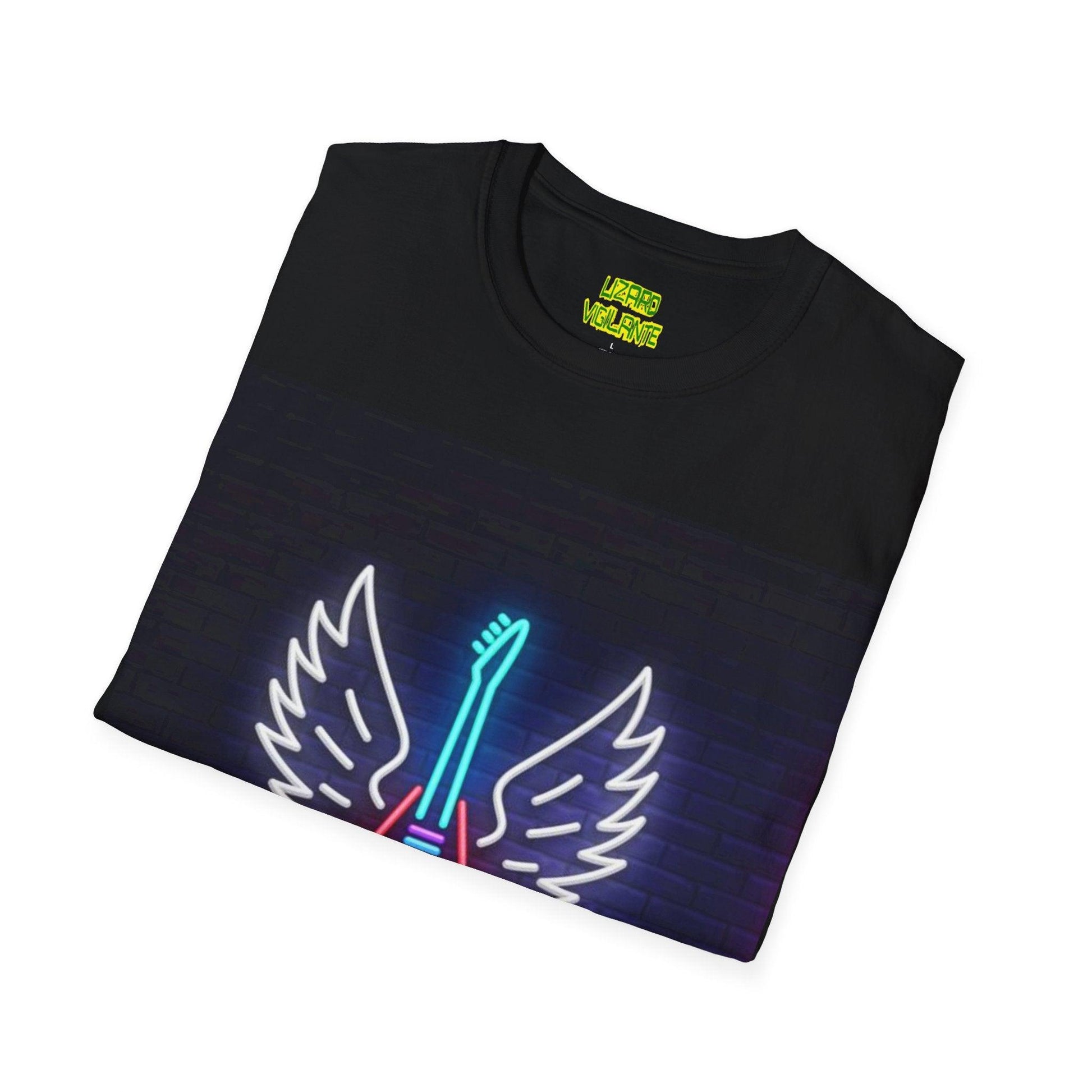 Neon Guitar Shop Unisex Softstyle T-Shirt - Lizard Vigilante