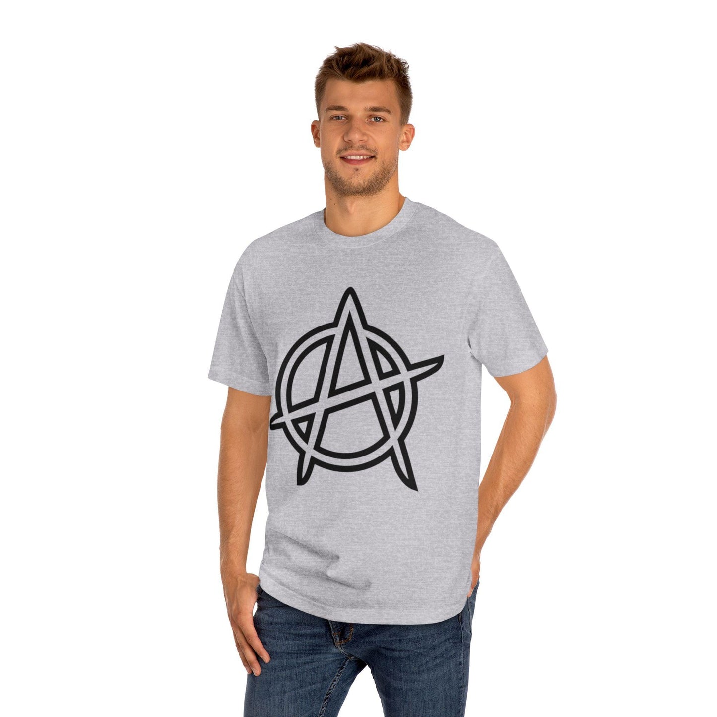 Anarchy Symbol Punker Unisex Classic Tee - Premium T-Shirt from Printify - Just $33.73! Shop now at Lizard Vigilante