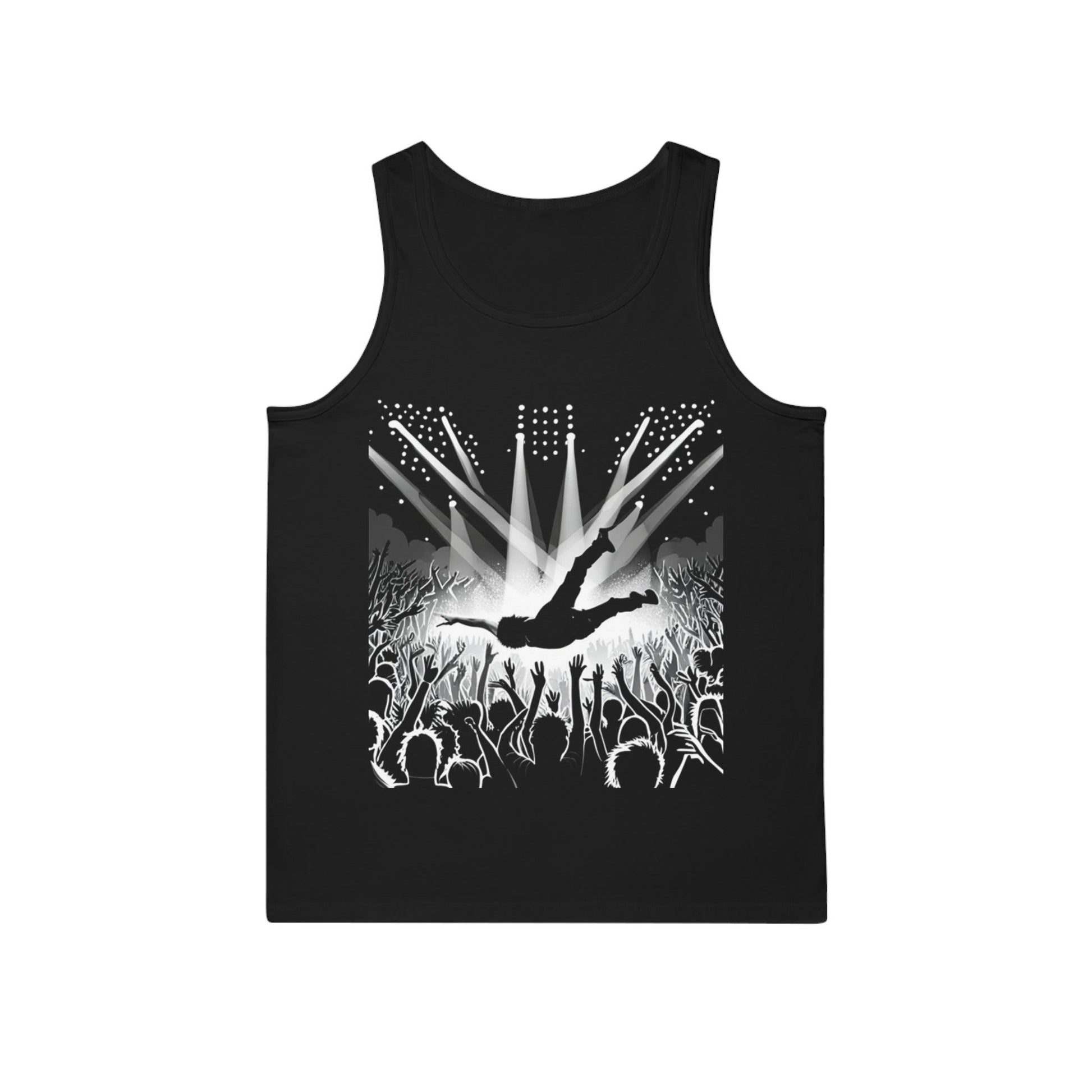 Crowd Surfing Metal Unisex Softstyle™ Tank Top - Lizard Vigilante