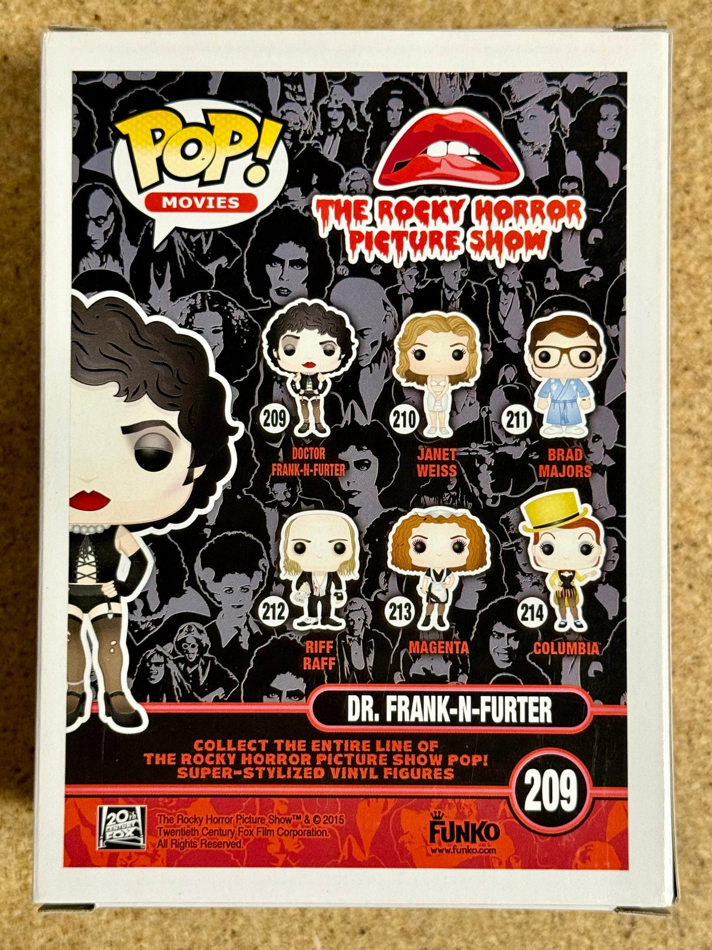 Tim Curry Signed Dr. Frank-N-Furter Rocky Horror Picture Show Funko Pop! #209 With JSA COA