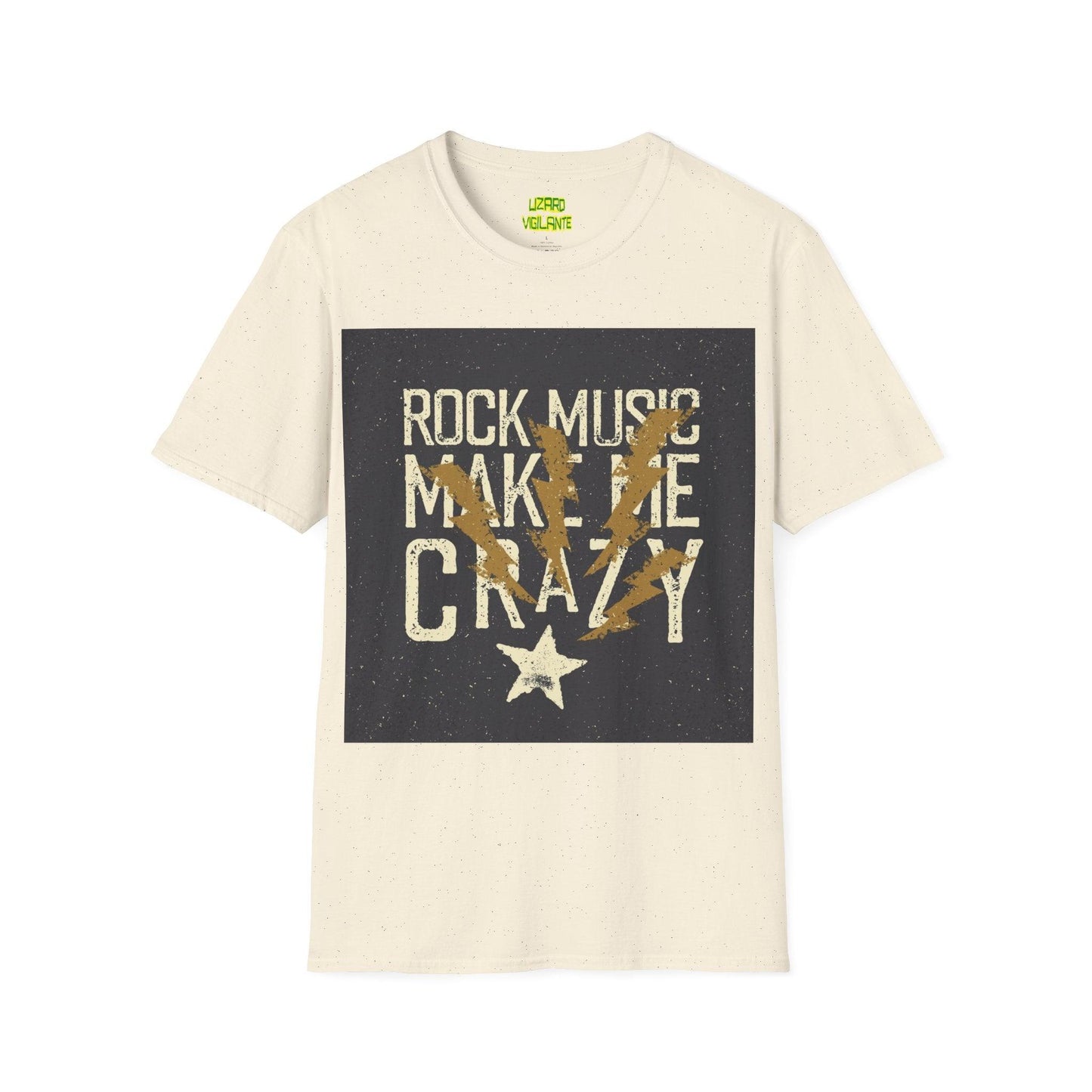 Rock Music Make Me Crazy Unisex Softstyle T-Shirt - Lizard Vigilante