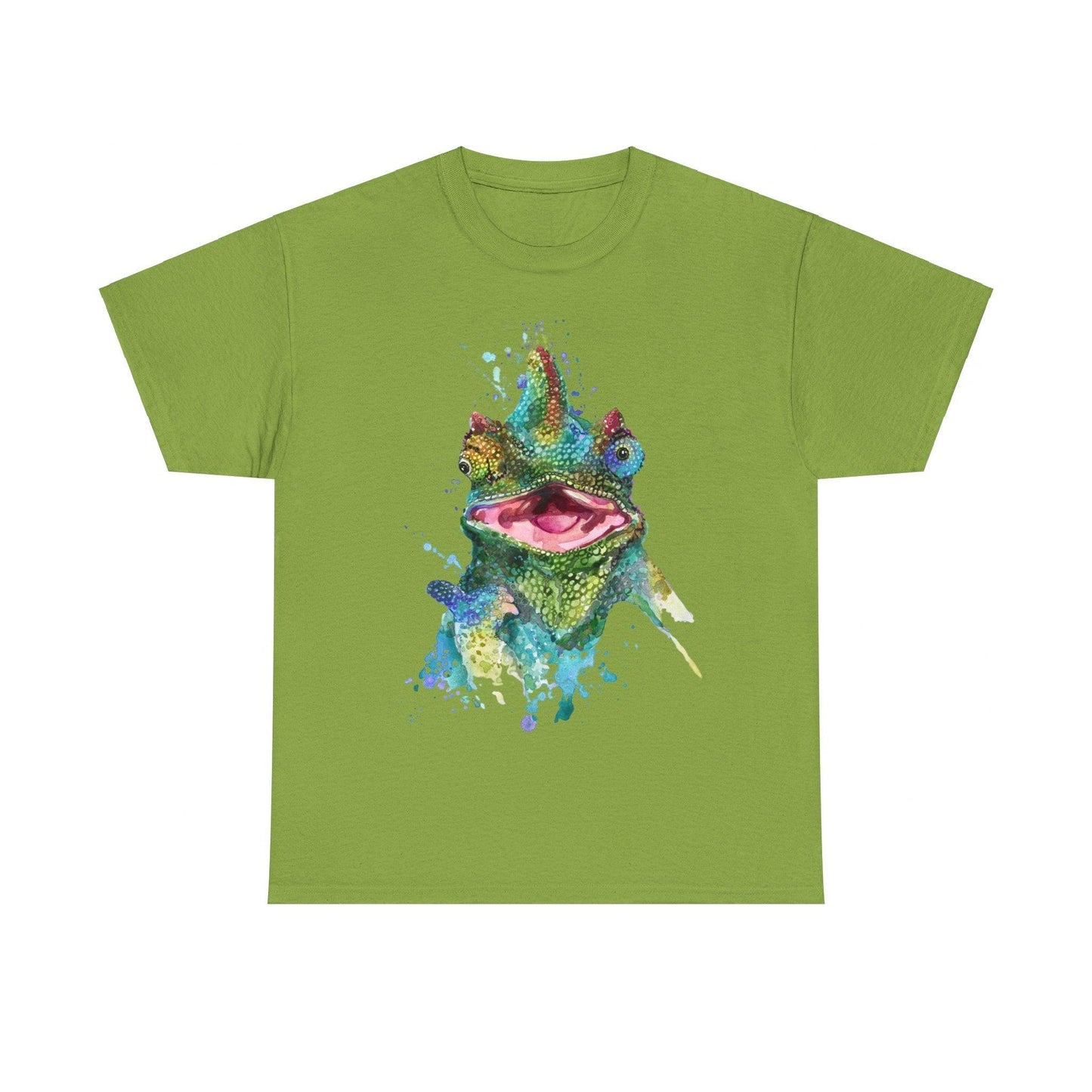 Wild Lizard Graphic Unisex Heavy Cotton Tee - Premium T-Shirt from Printify - Just $15.13! Shop now at Lizard Vigilante