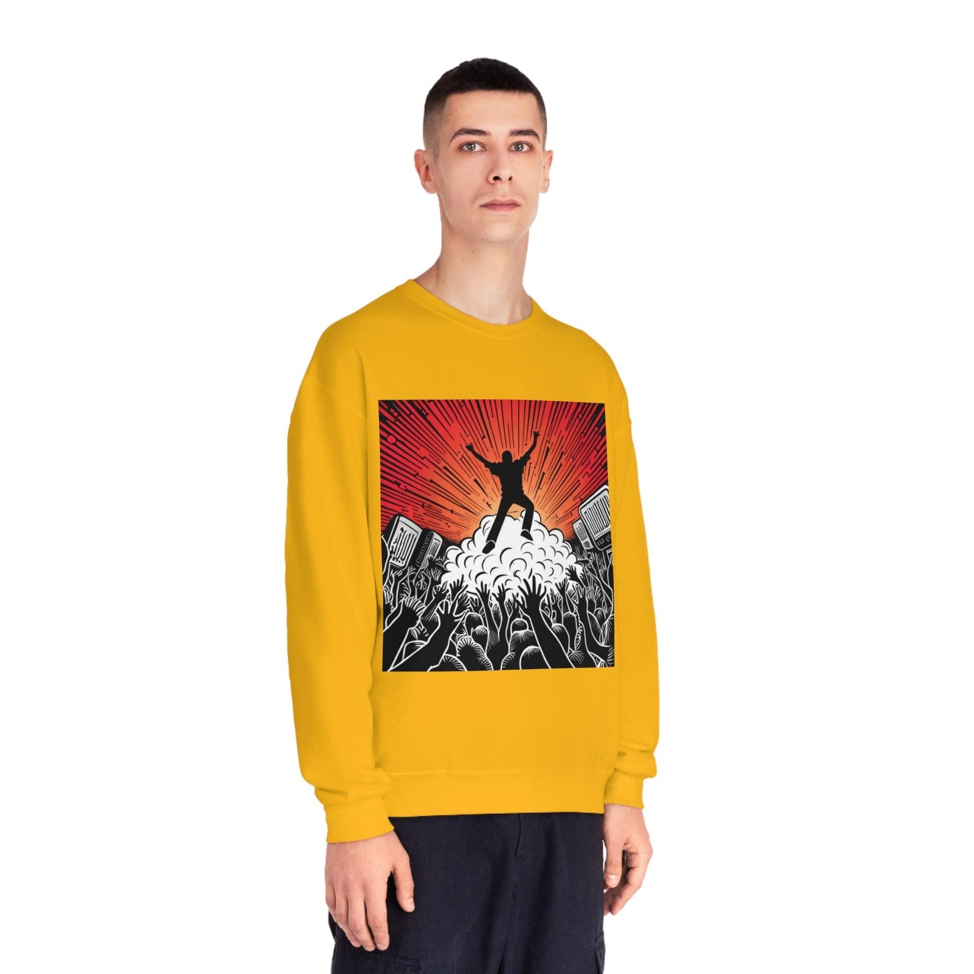 Metal Concert Unisex NuBlend® Crewneck Sweatshirt - Lizard Vigilante