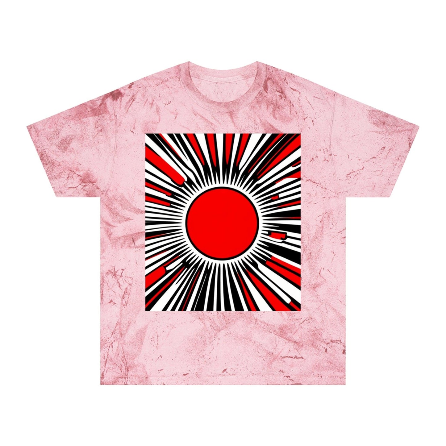 Red Circ Unisex Color Blast T-Shirt - Lizard Vigilante