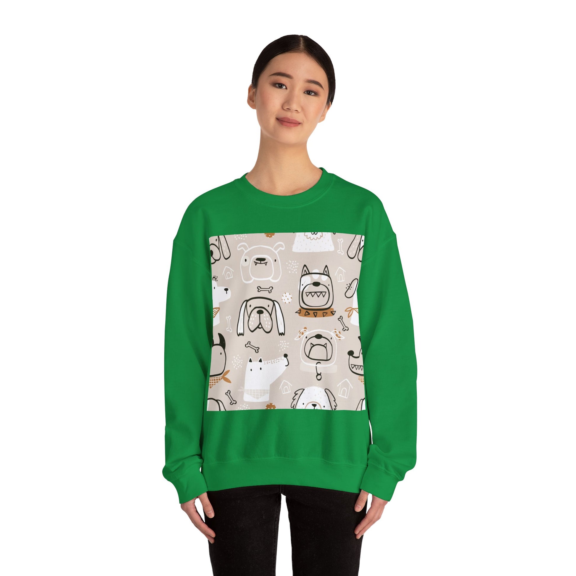 Illustrated Doggers 2 Unisex Heavy Blend™ Crewneck Sweatshirt - Premium Sweatshirt from Printify - Just $35.64! Shop now at Lizard Vigilante