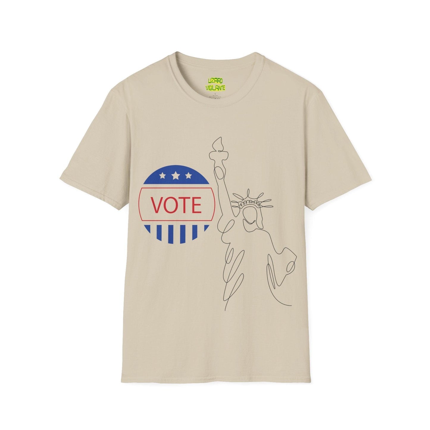 VOTE Liberty Unisex Softstyle T-Shirt - Lizard Vigilante