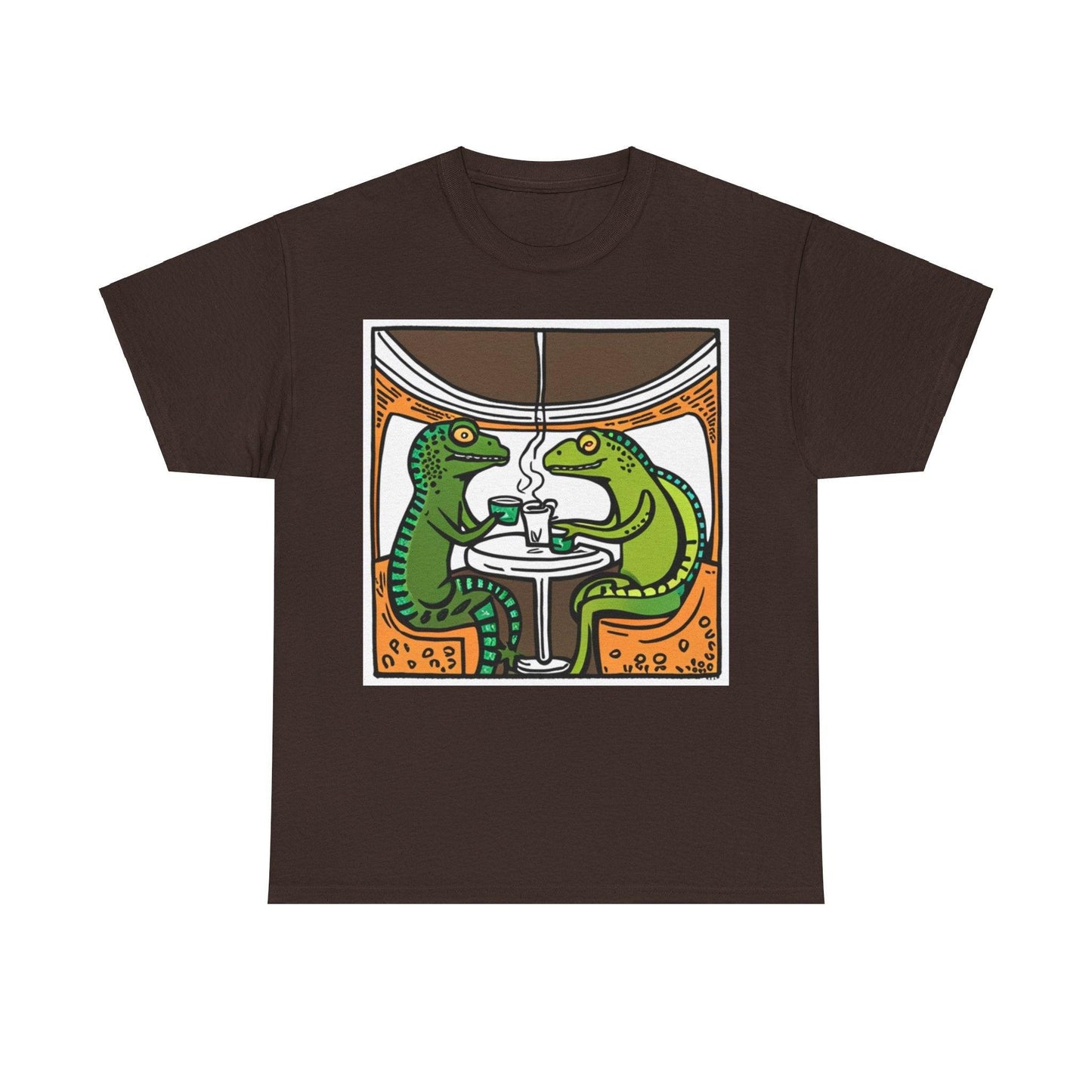 HQ Coffee Brk Unisex Heavy Cotton Tee - Lizard Vigilante