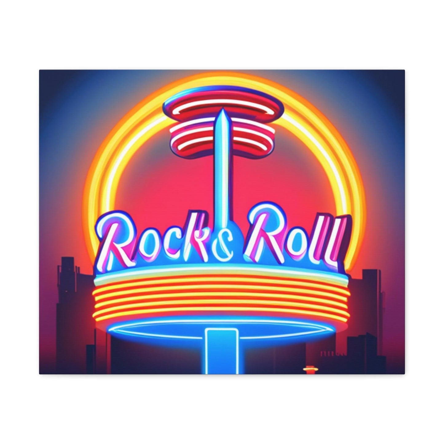 Rock & Roll Diner Canvas Gallery Wraps by Lizard Vigilante - Lizard Vigilante