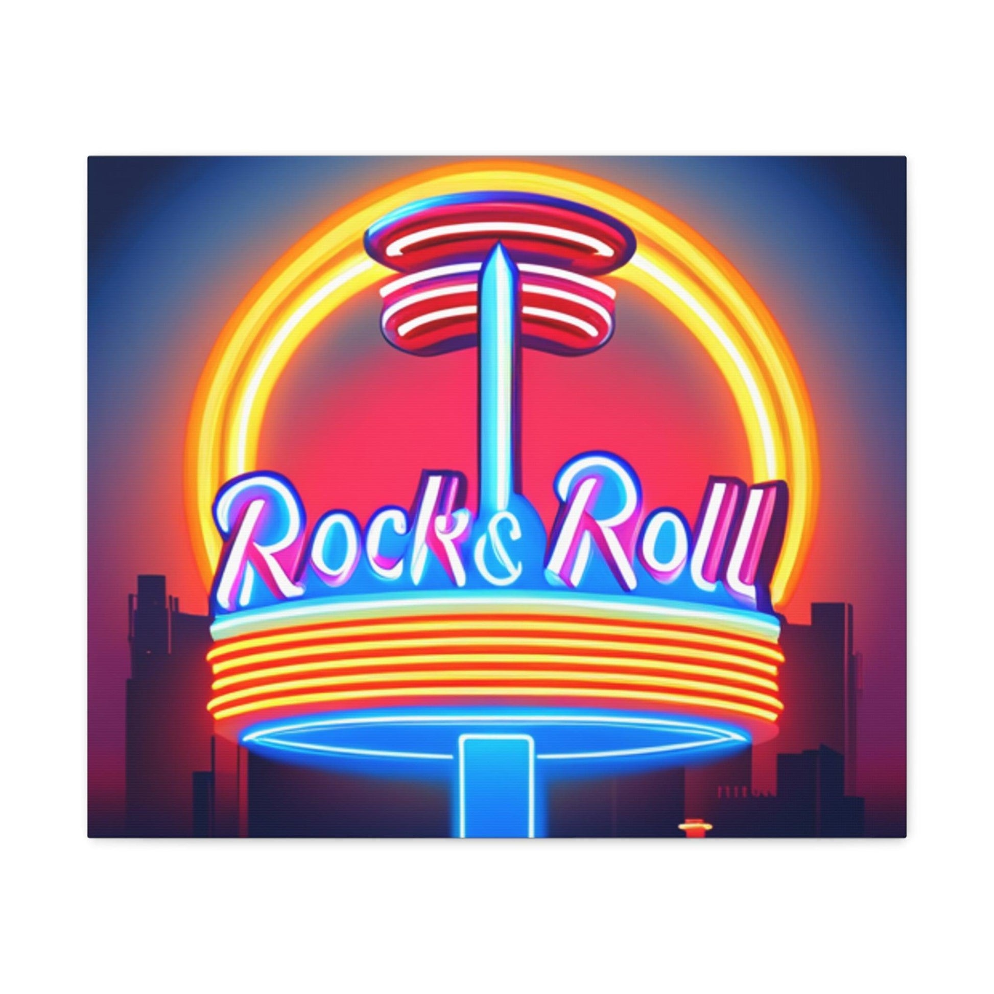 Rock & Roll Diner Canvas Gallery Wraps by Lizard Vigilante - Lizard Vigilante