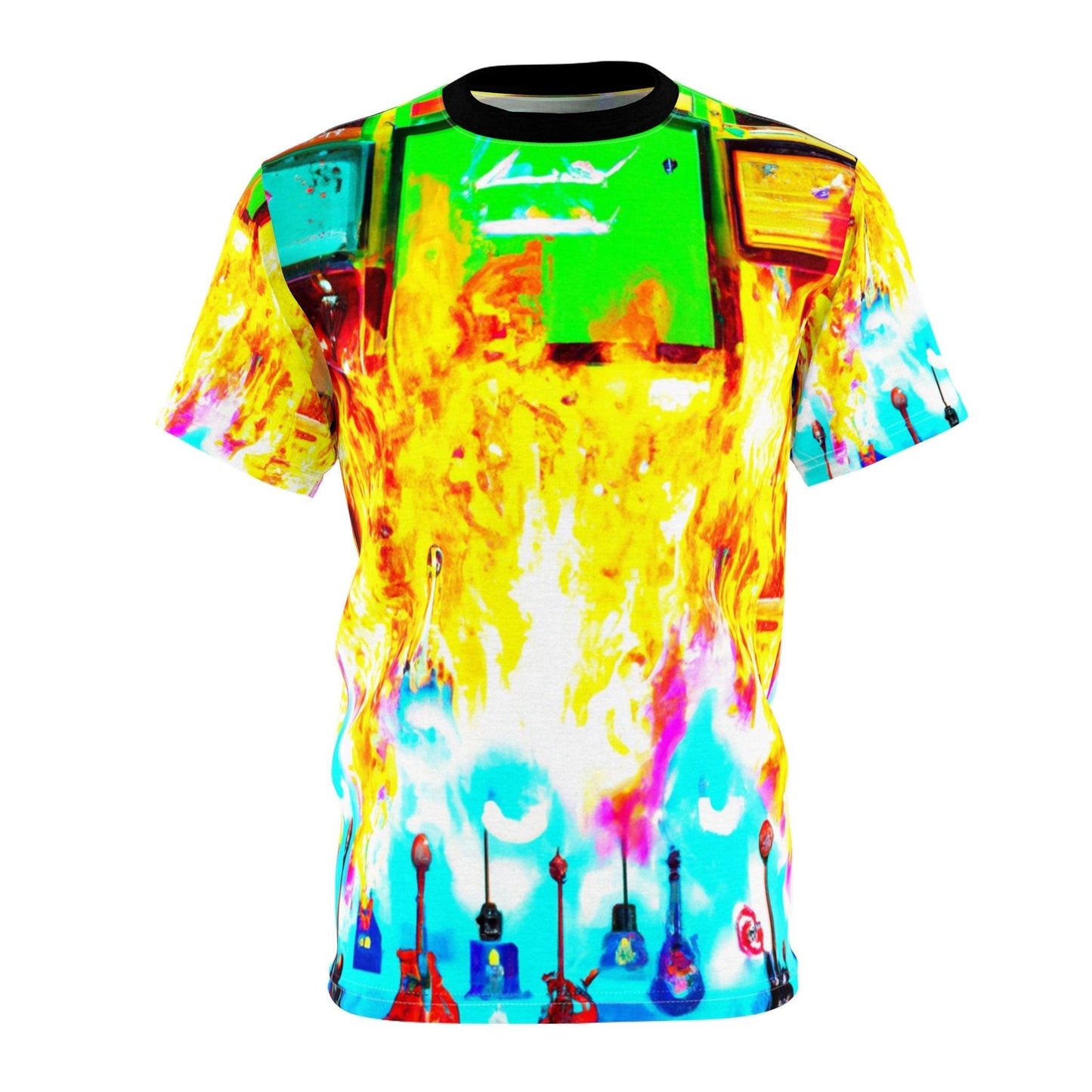 Guitars Amps Aflame II Unisex Tee - Lizard Vigilante