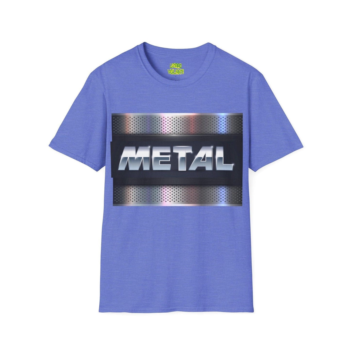 METAL Plate Unisex Softstyle T-Shirt - Lizard Vigilante