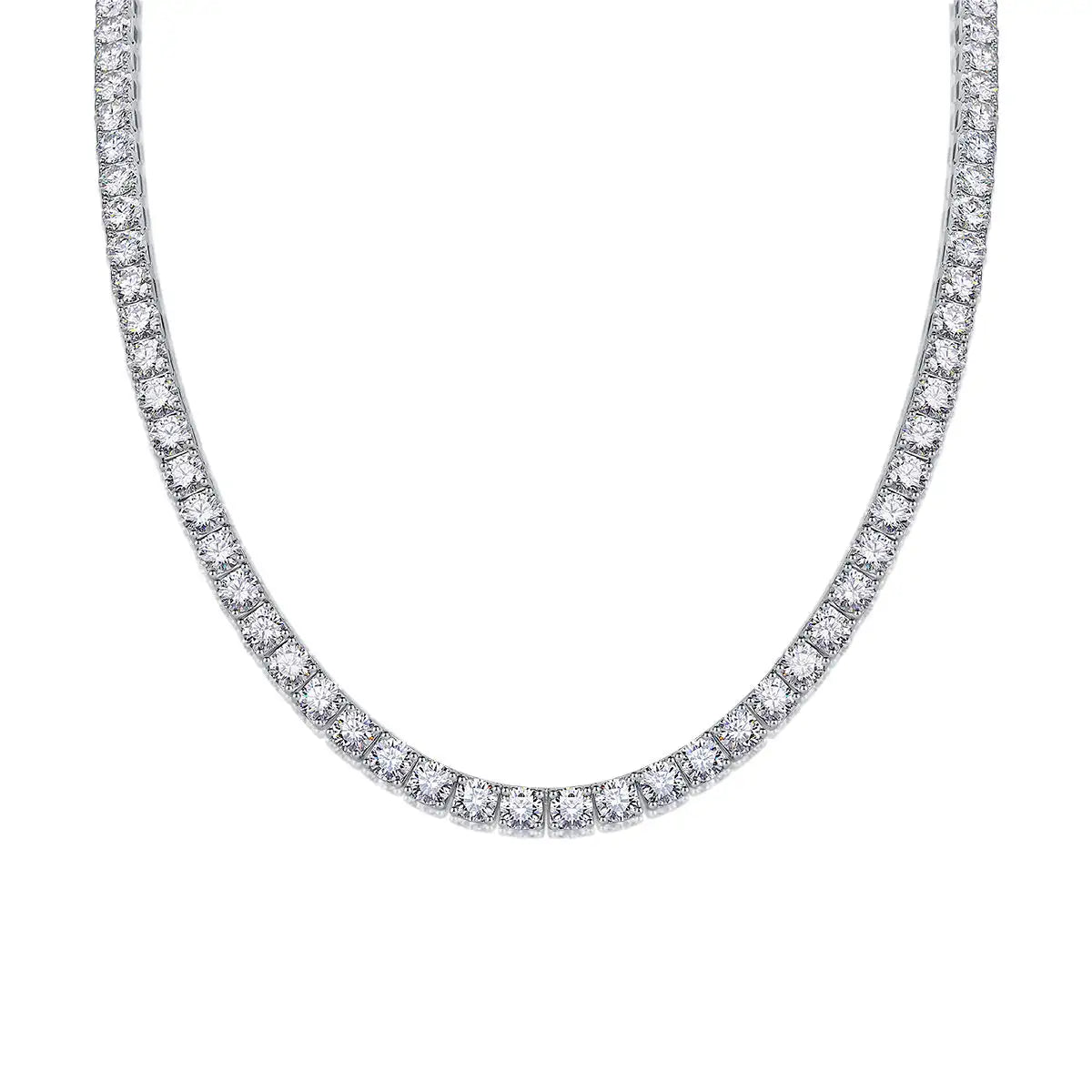 Endless Stream Of Stars 0.5ct Luxury Fashion Mossan Diamond S925 Silver Necklace