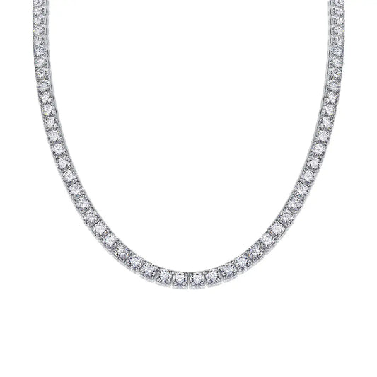 Endless Stream Of Stars 0.5ct Luxury Fashion Mossan Diamond S925 Silver Necklace