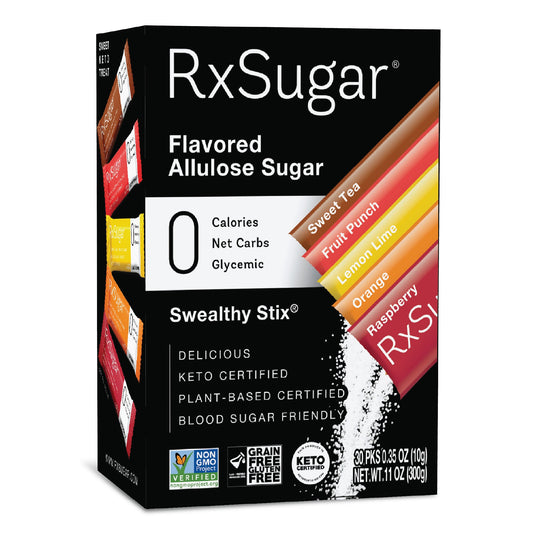 RxSugar Flavored Allulose Sugar Swealthy Stix