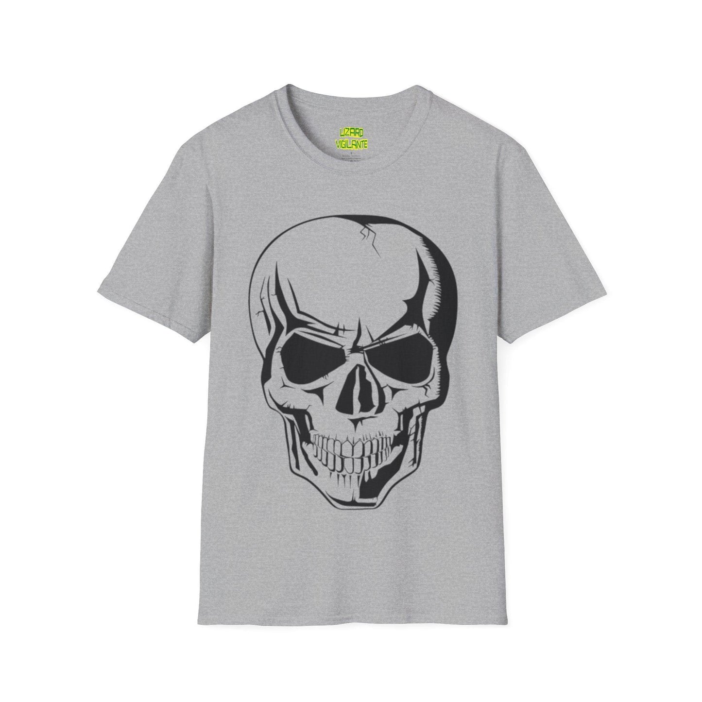 Angry Skull Unisex Softstyle T-Shirt - Lizard Vigilante