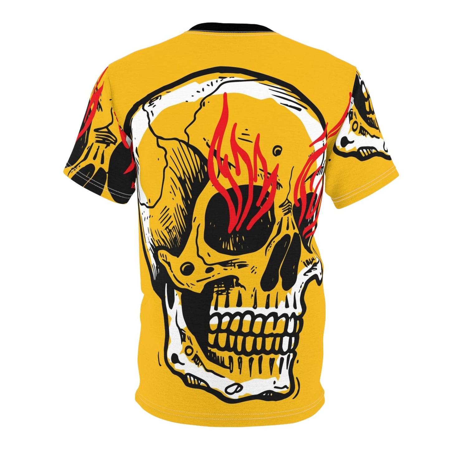 Flame Eyes Skull Unisex Tee Shirt - Lizard Vigilante