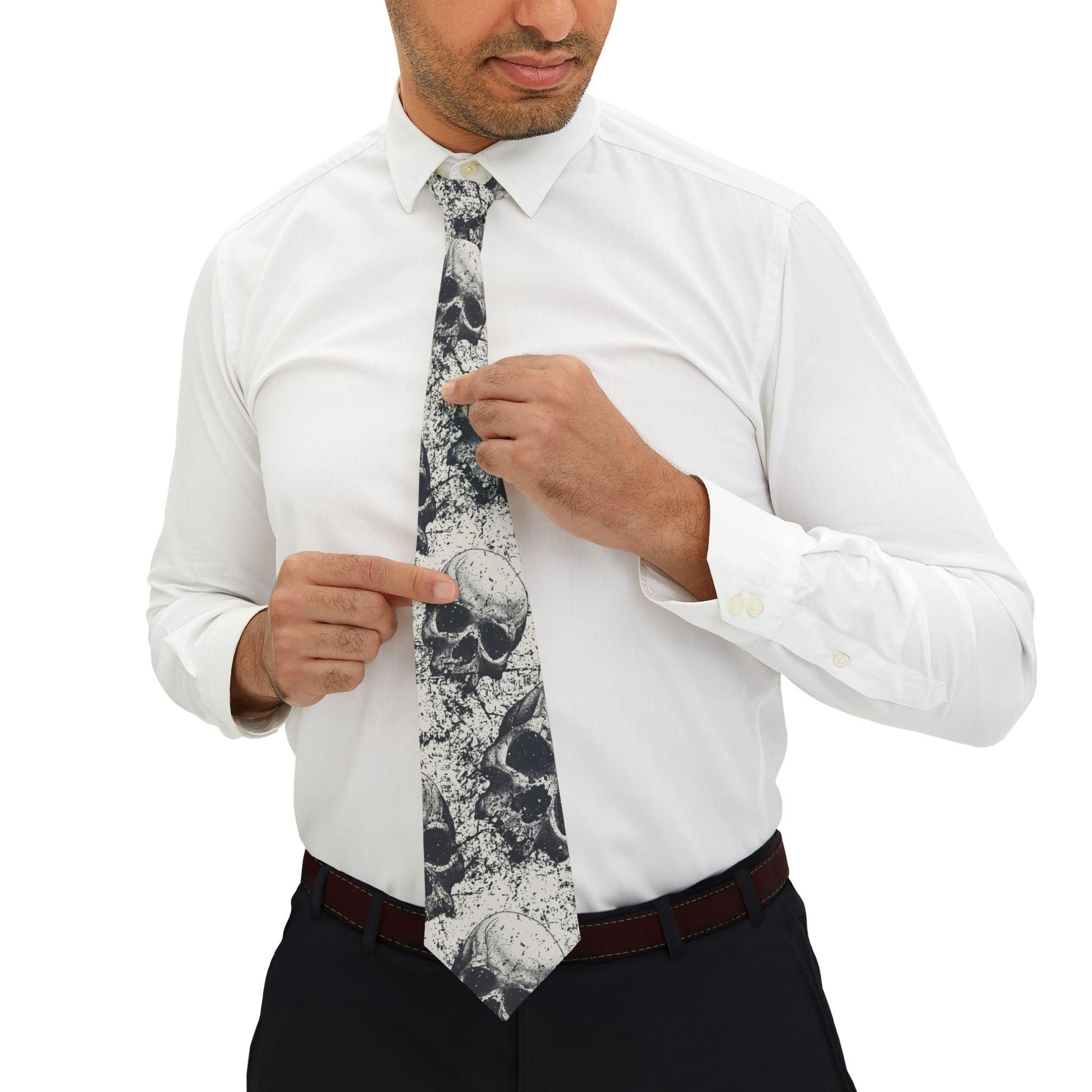 Ancient Skulls Necktie - Premium Accessories from Printify - Just $27.99! Shop now at Lizard Vigilante