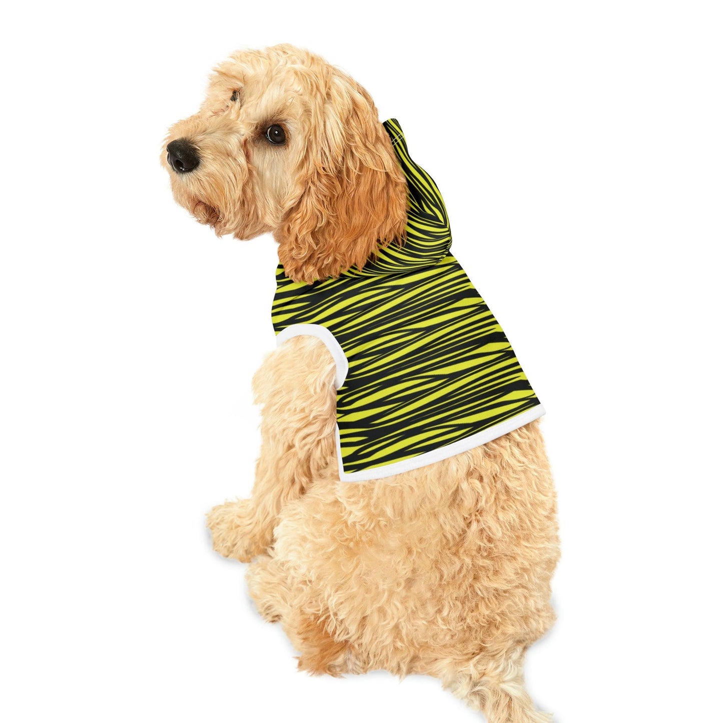 Black Yellow Camo Pet Hoodie - Lizard Vigilante