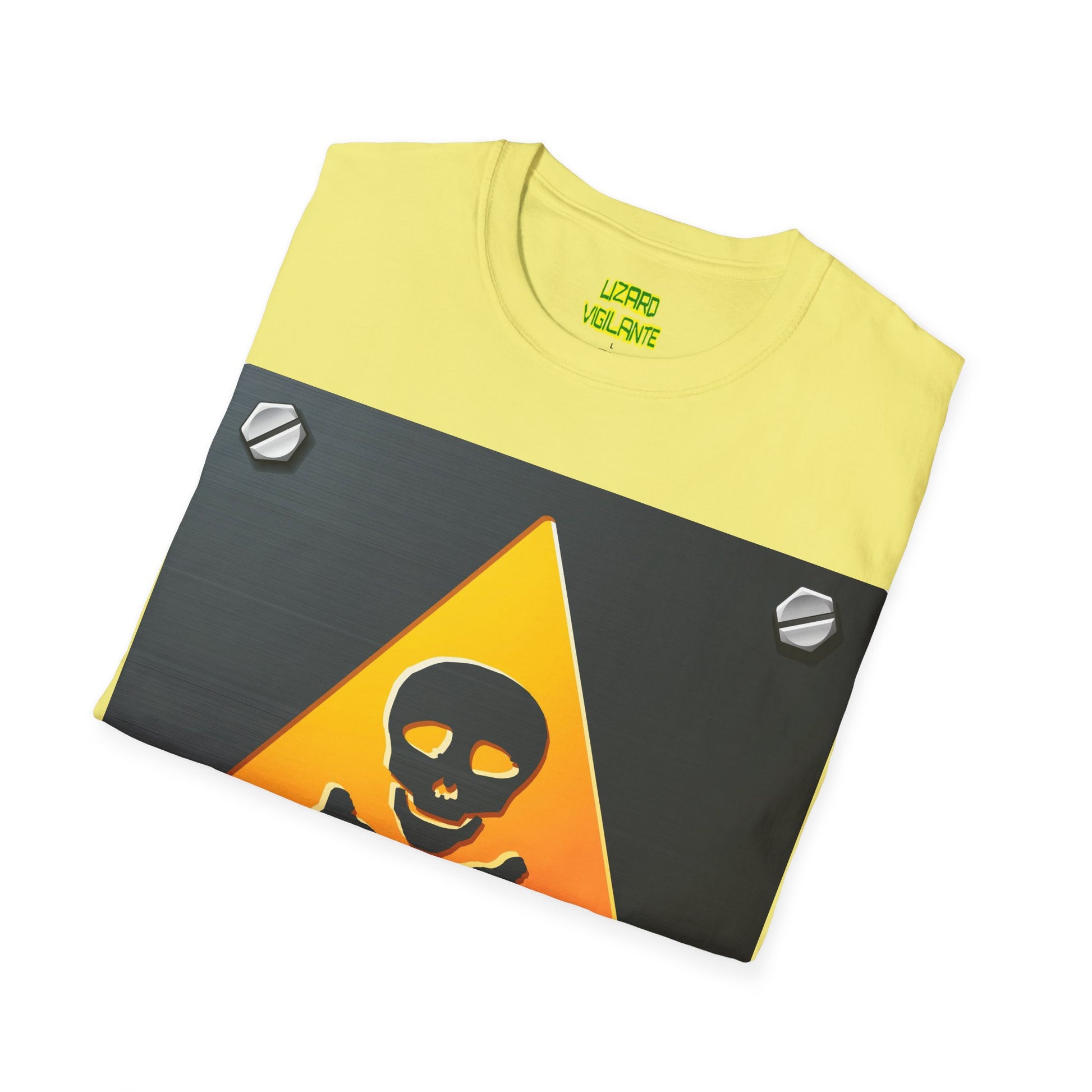 Danger Skull Sign Unisex Softstyle T-Shirt - Lizard Vigilante