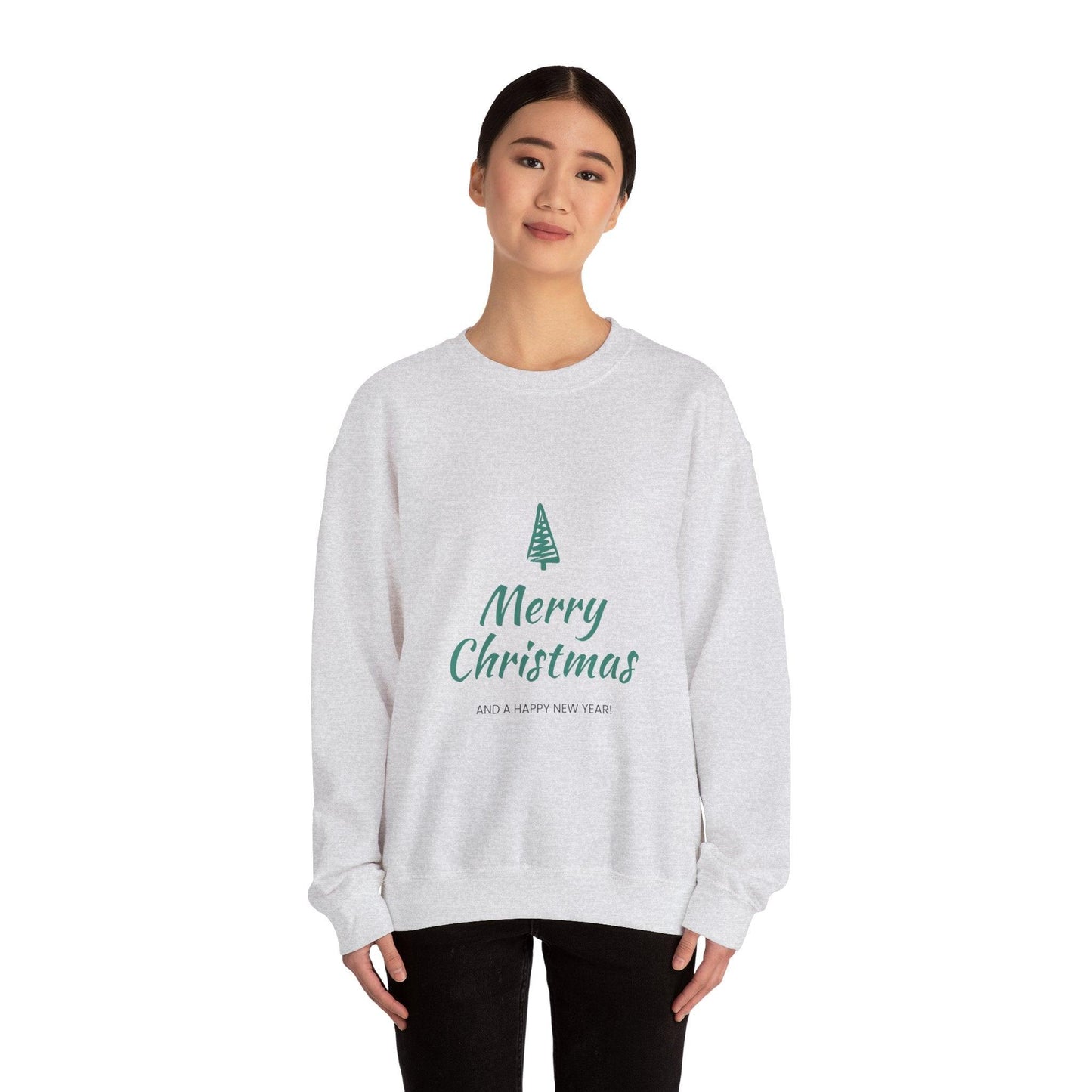 Merry Christmas and a Happy New Year Unisex Heavy Blend™ Crewneck Sweatshirt - Lizard Vigilante