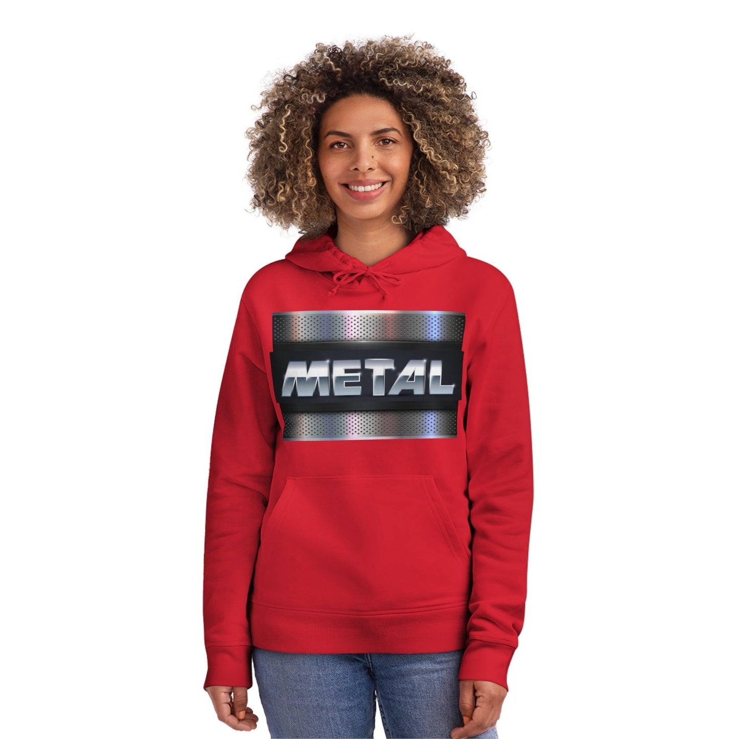 Metal Plate Unisex Drummer Hoodie - Lizard Vigilante