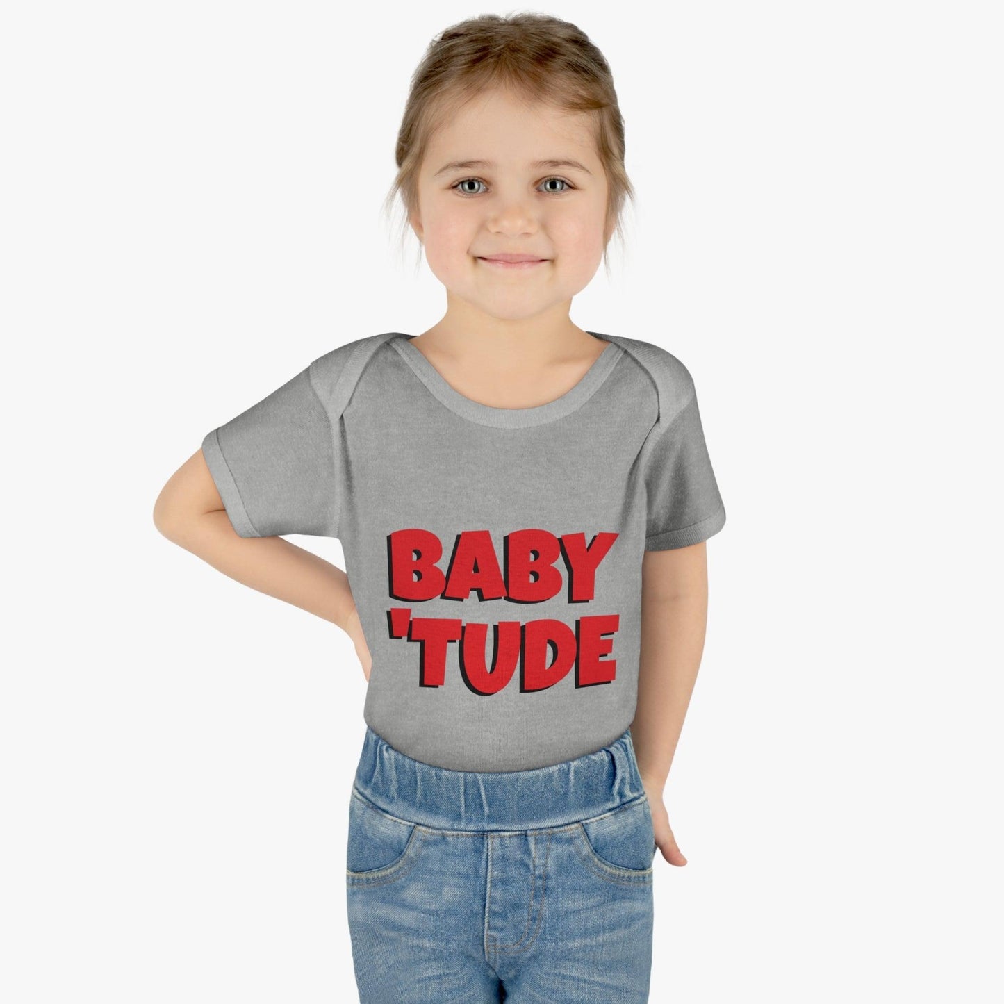 BABY 'TUDE Infant Baby Rib Bodysuit - Lizard Vigilante