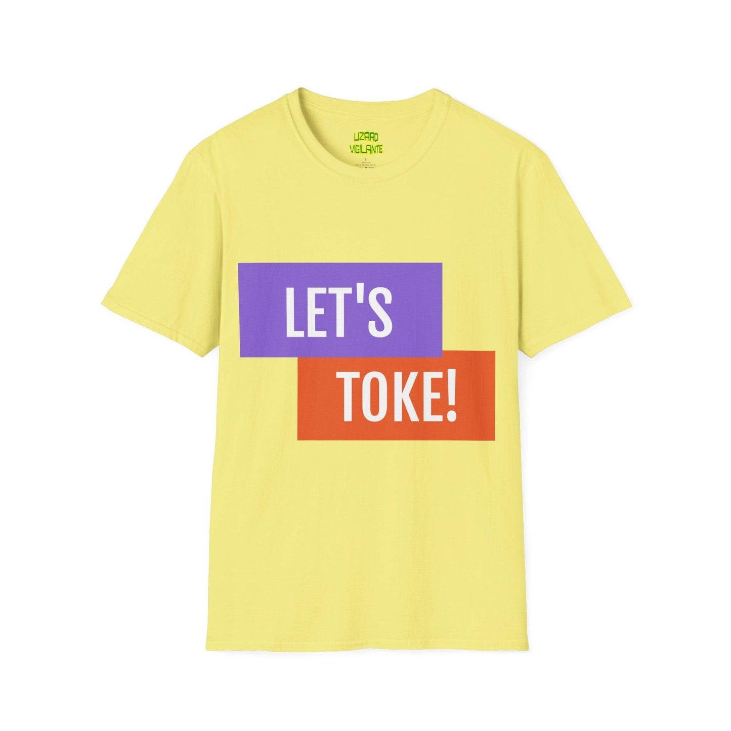 LET'S TOKE! Unisex Softstyle T-Shirt / Weed Tee - Lizard Vigilante