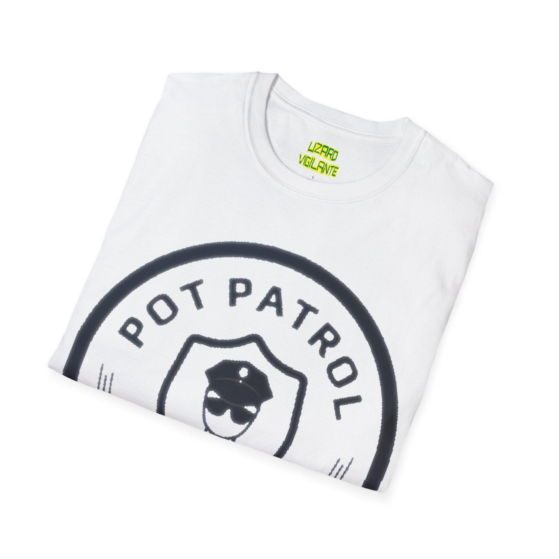 POT PATROL Let's Toke! Unisex Softstyle T-Shirt - Lizard Vigilante