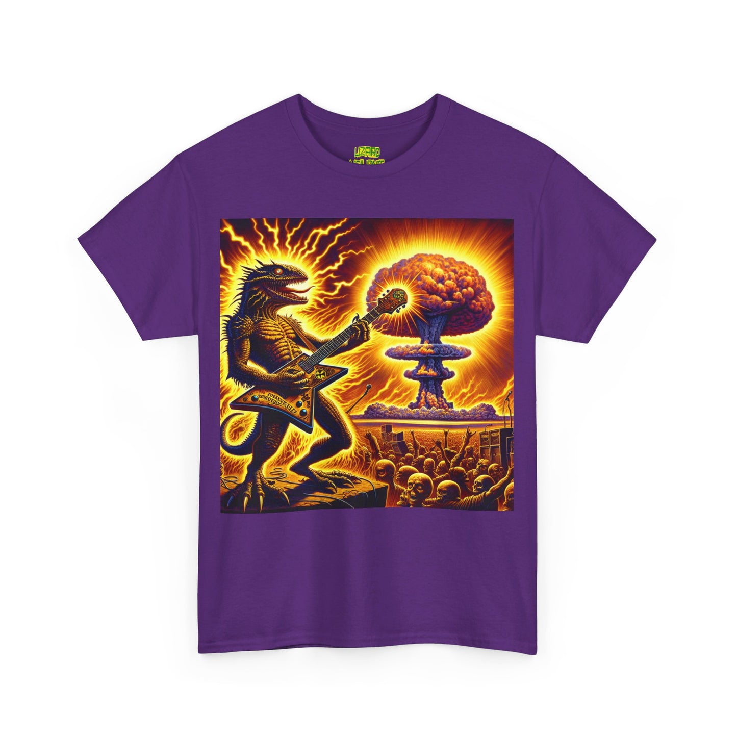 Lizard F. Bomb Unisex Heavy Cotton Tee - Premium T-Shirt from Printify - Just $25.35! Shop now at Lizard Vigilante