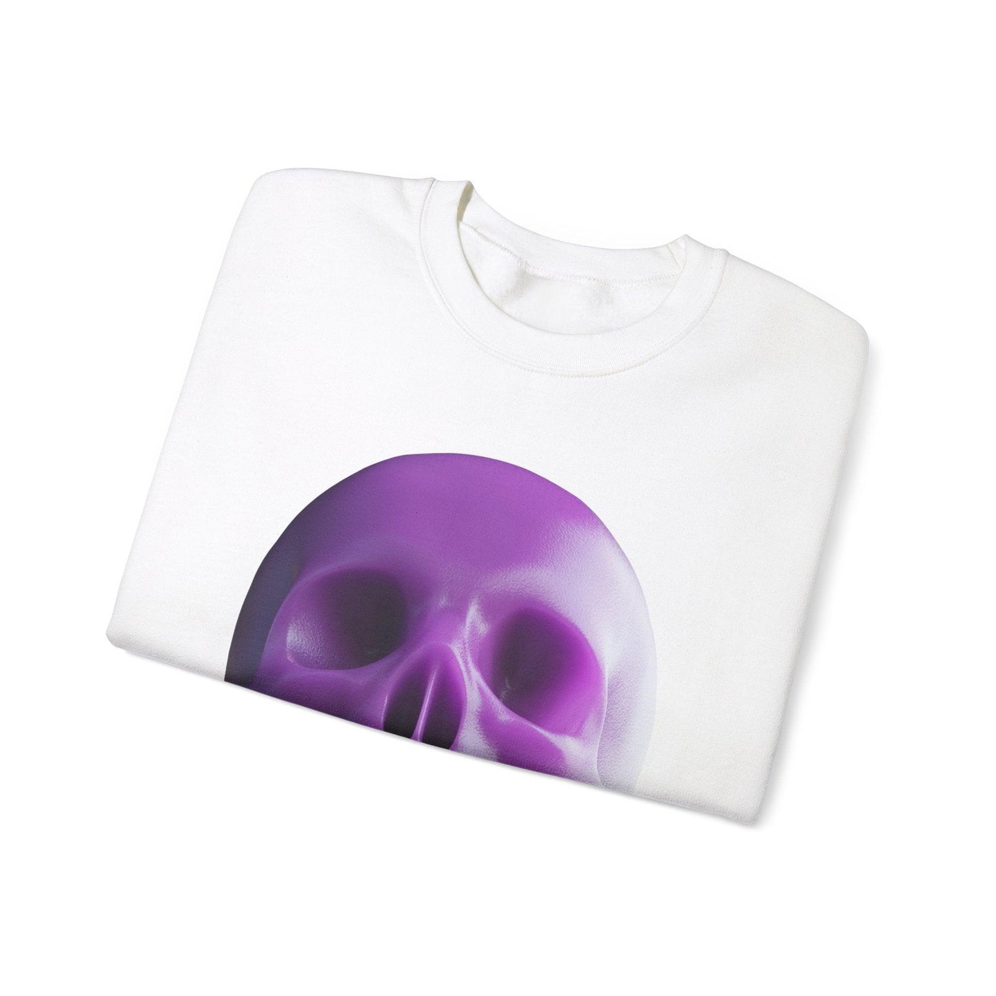 The Purple Skull of Glory Unisex Heavy Blend™ Crewneck Sweatshirt - Lizard Vigilante