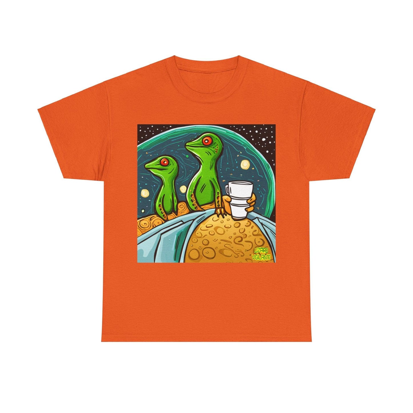 Lizard Vigilante Premium Coffee SideEye Unisex Heavy Cotton Tee - Lizard Vigilante