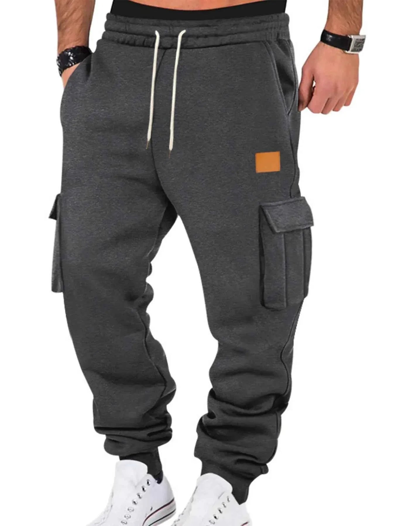 Men's Full Size Drawstring Cargo Jogger Pants Plus Size