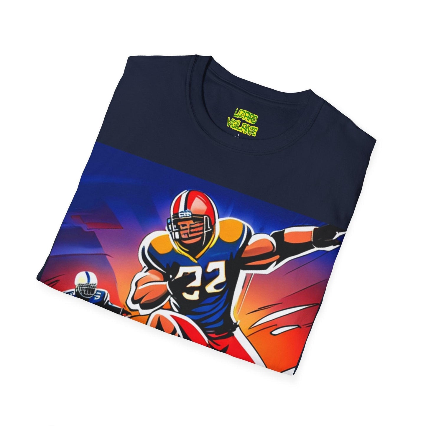 American Football Players Unisex Softstyle T-Shirt - Lizard Vigilante