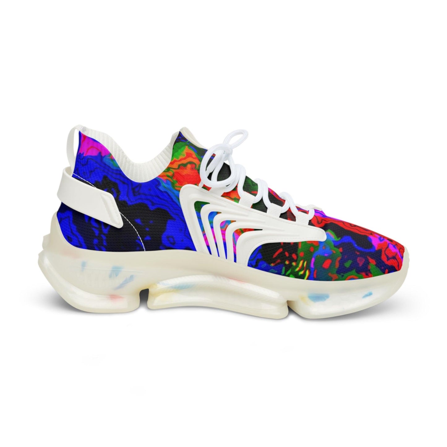 Rainbow in the Darkness Men's Mesh Sneakers - Lizard Vigilante