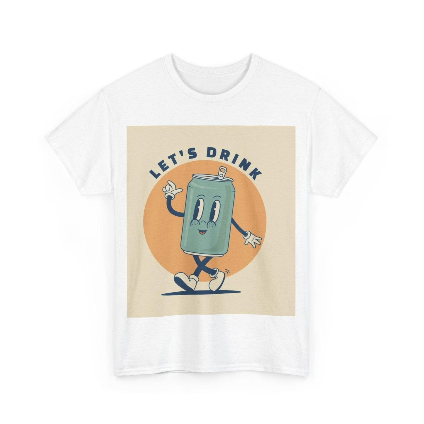 Let's Drink Can Man Unisex Heavy Cotton Tee - Lizard Vigilante