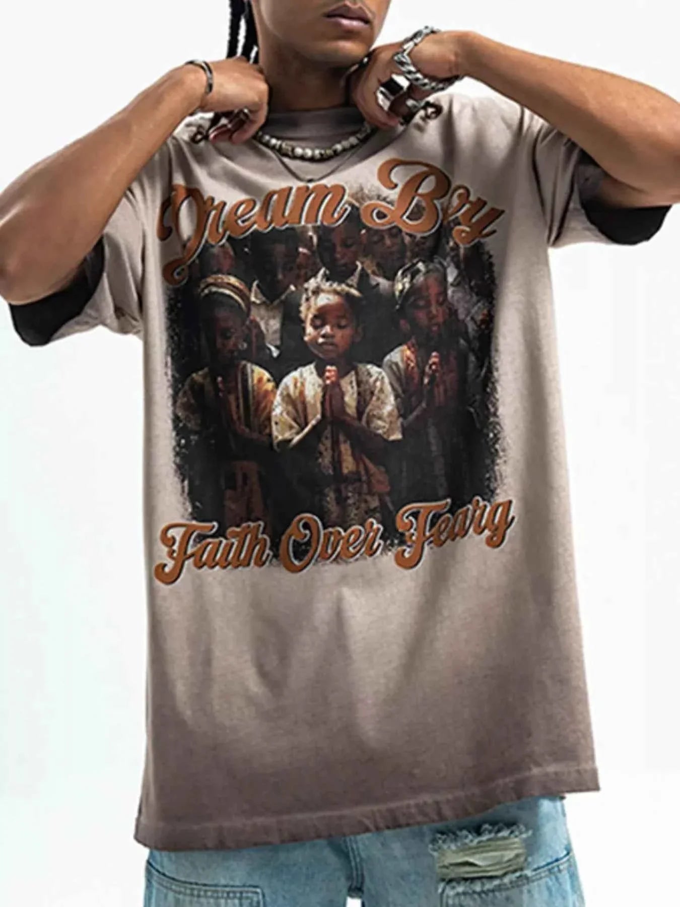 Stylish Men's Half Sleeve Graphic Tee