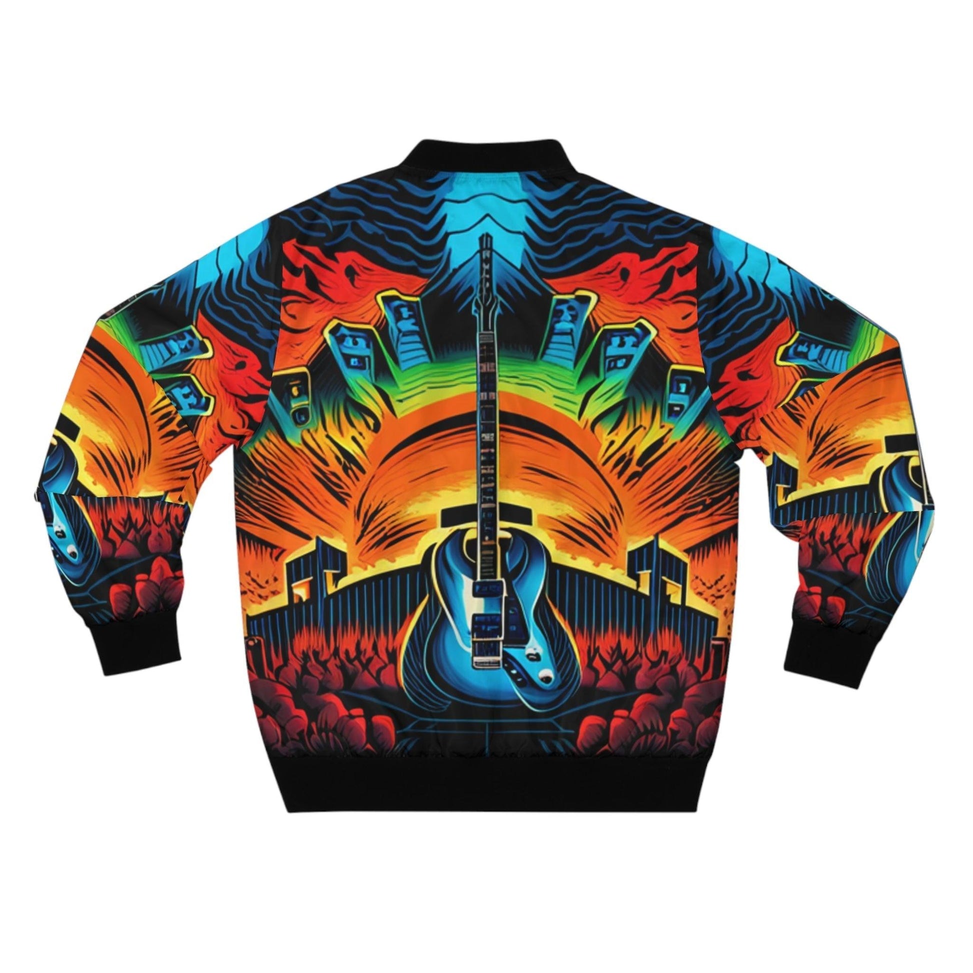 Beyond Walls Men's Bomber Jacket - Lizard Vigilante