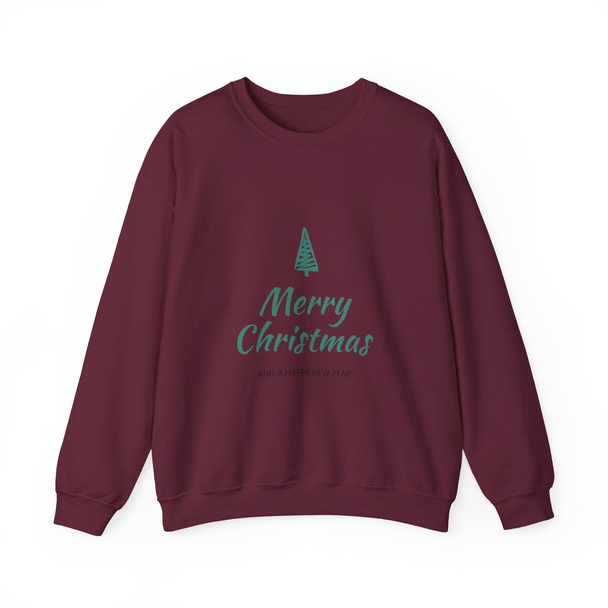 Merry Christmas and a Happy New Year Unisex Heavy Blend™ Crewneck Sweatshirt - Lizard Vigilante