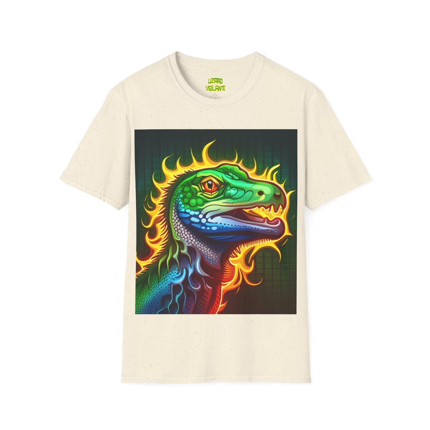 Fire Lizard Unisex Softstyle T-Shirt - Lizard Vigilante