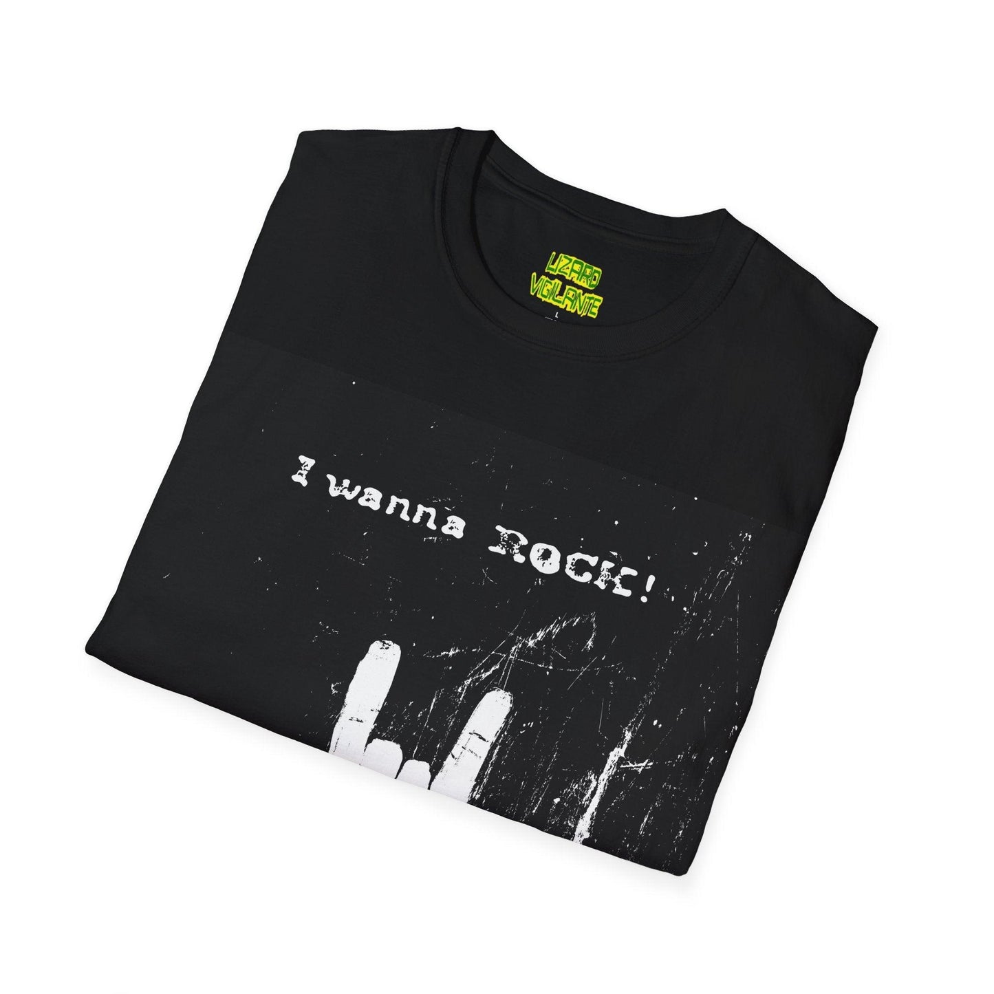 I Wanna Rock Unisex Softstyle T-Shirt - Lizard Vigilante