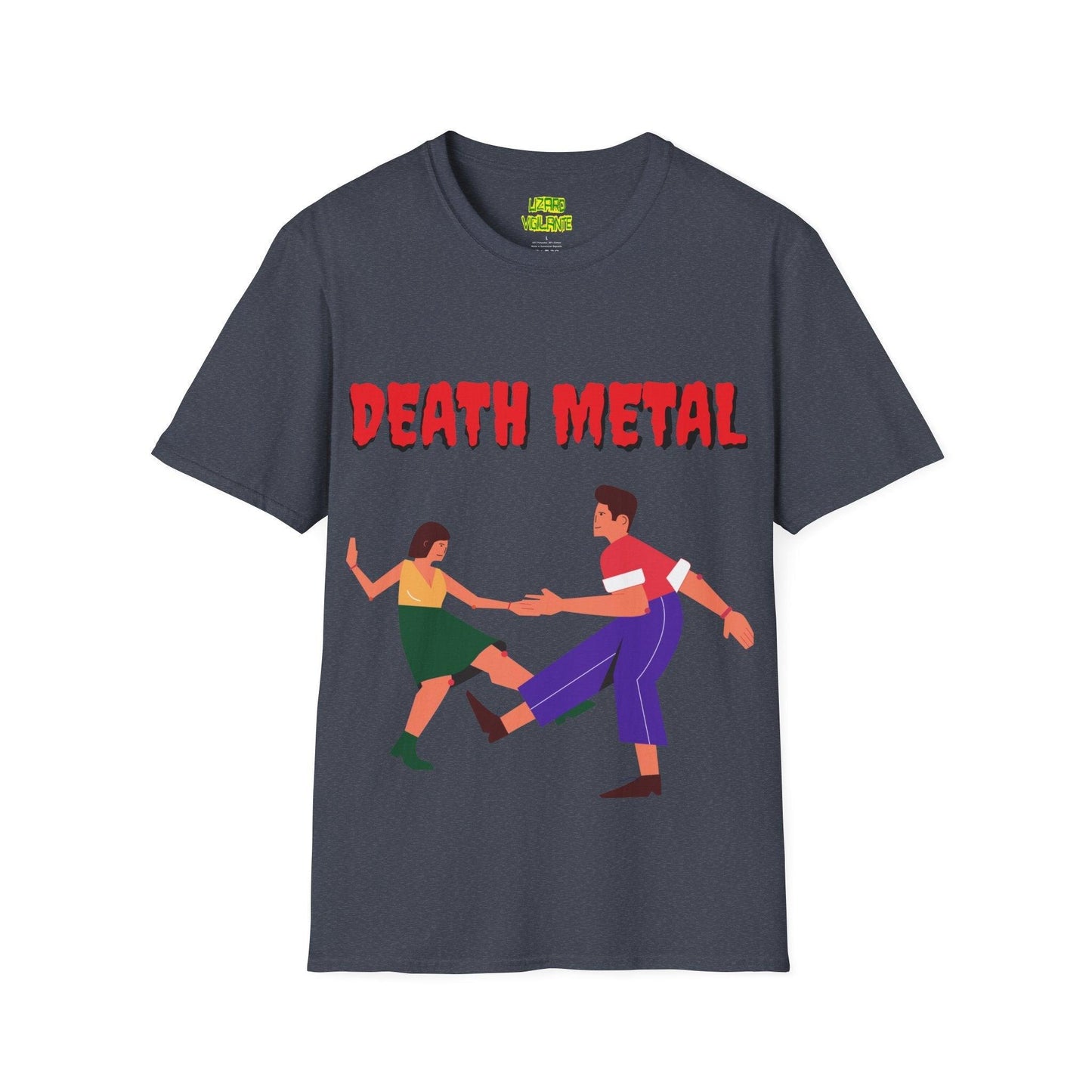 DEATH METAL Dancers Unisex Softstyle T-Shirt - Lizard Vigilante