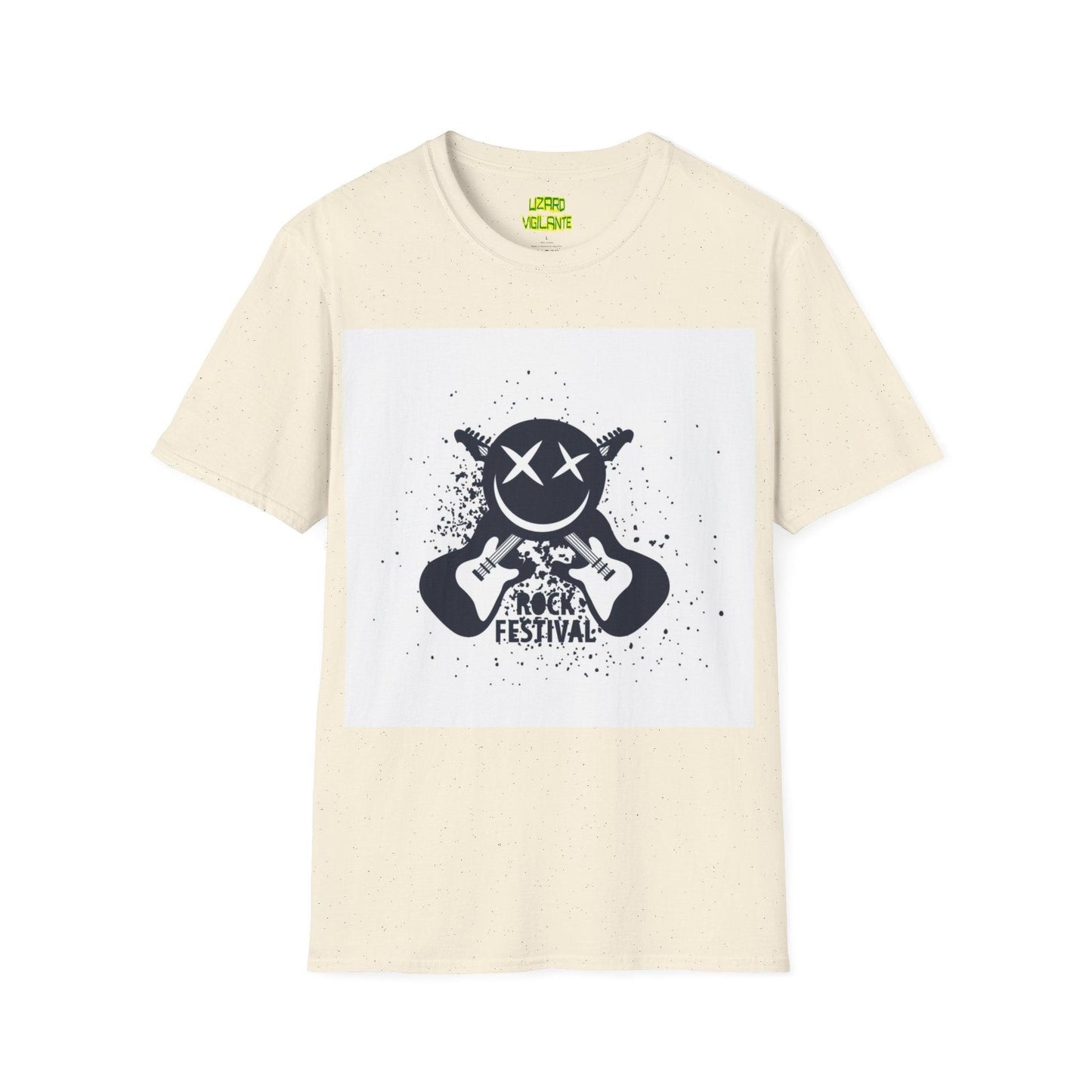 Smiley Rock Festival Unisex Softstyle T-Shirt - Lizard Vigilante