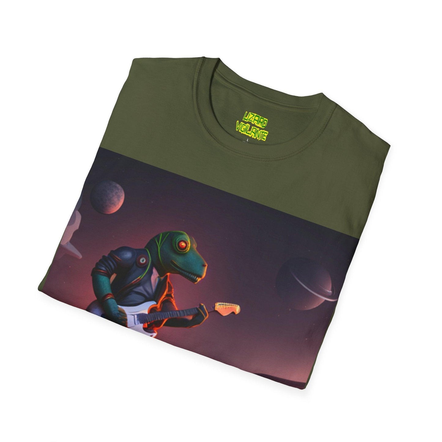 LIZARD VIGILANTE Spaceman Unisex Softstyle T-Shirt - Lizard Vigilante