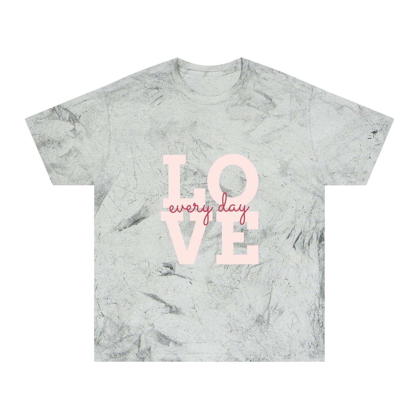 Love every day Unisex Color Blast T-Shirt Valentine’s Day Tee - Lizard Vigilante