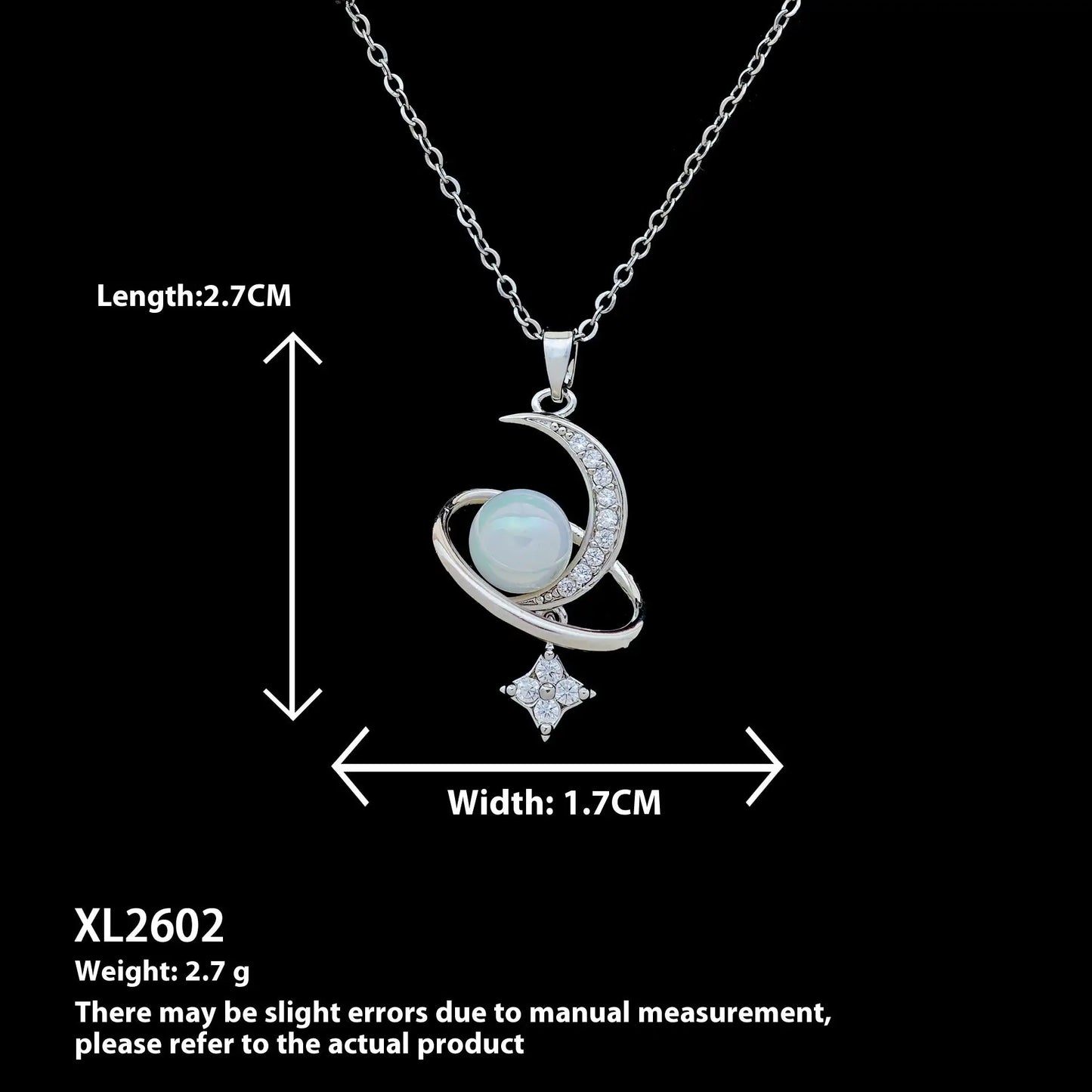 European And American Moon Necklace Niche Non-fading High-grade Accessories