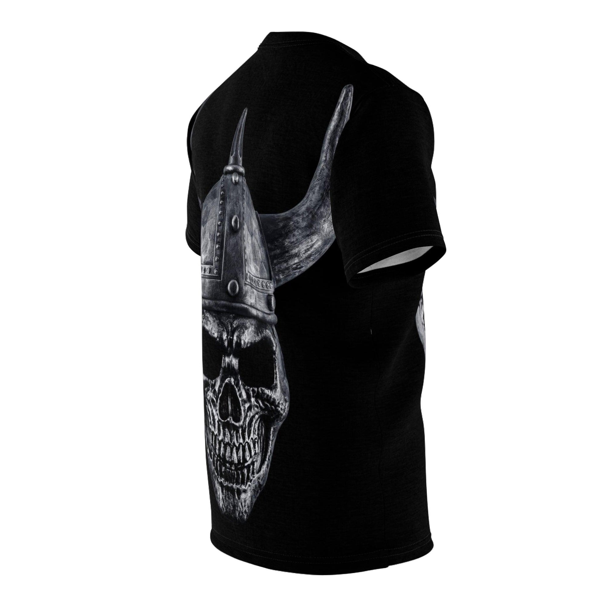 Skull Helmet Unisex Cut & Sew Tee (AOP) - Lizard Vigilante