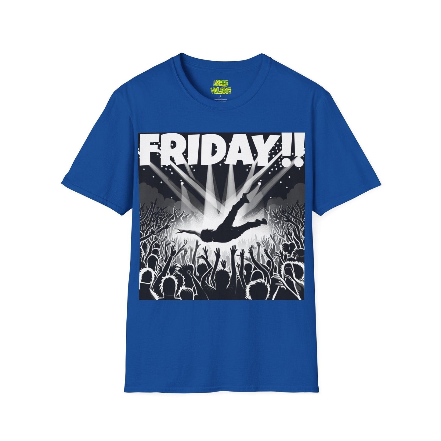 FRIDAY!! Unisex Softstyle T-Shirt in COLORS - Lizard Vigilante